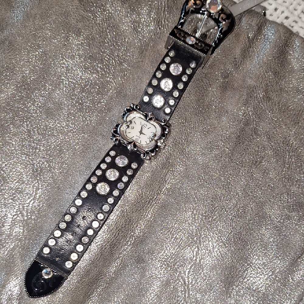 Source Unknown Black and Silver Women's Watch - Picture 1 of 11